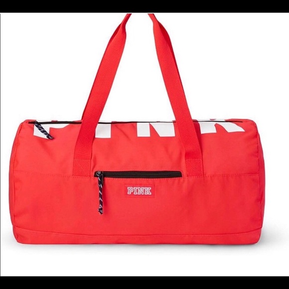 PINK Victoria’s Secret coral gym/duffel bag ✨ - Picture 2 of 11